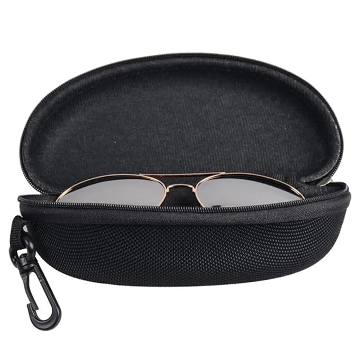 Zipper Hard Shell Sunglasses Case and Glasses Box with Plastic Hook for Portable Travel Glasses Case. Sunglasses Case Can Hang